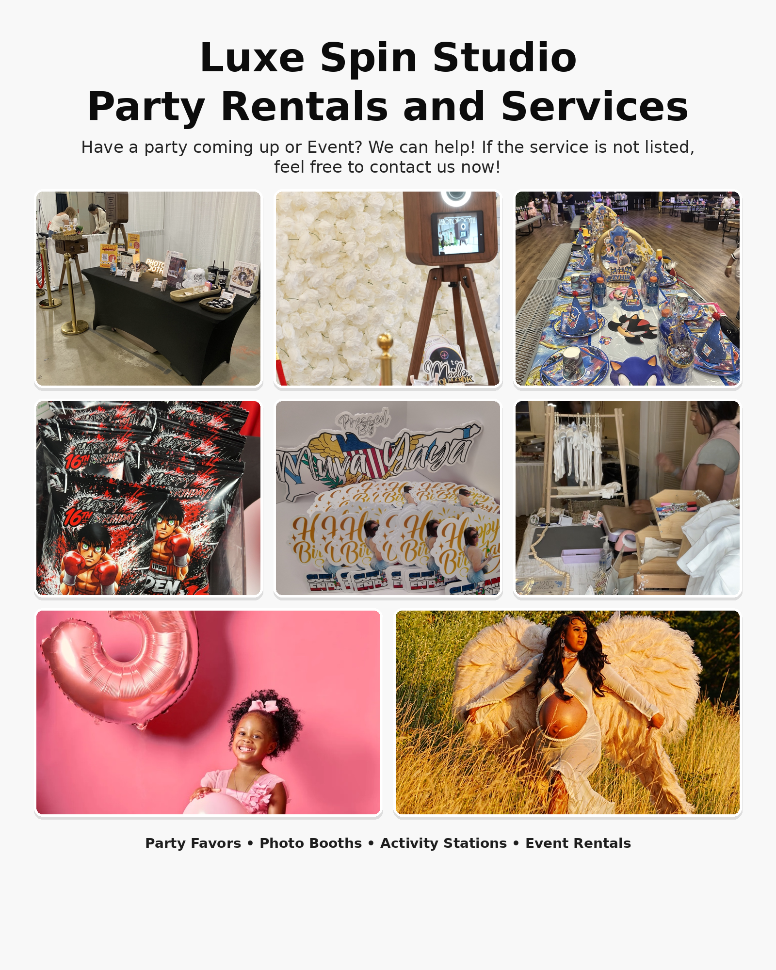 Luxe Spin Studio Party Rentals & Services