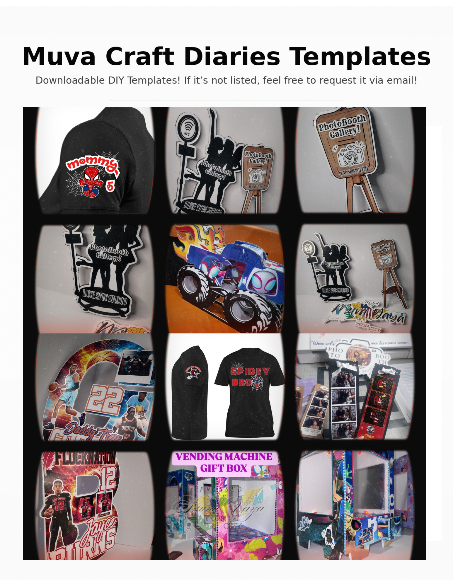 Muva Craft Diaries Templates