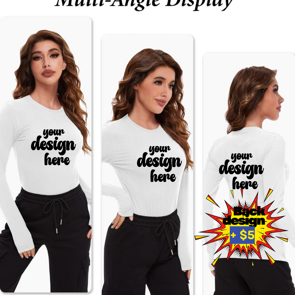 Custom Long Sleeve Custom Tshirt (Women)