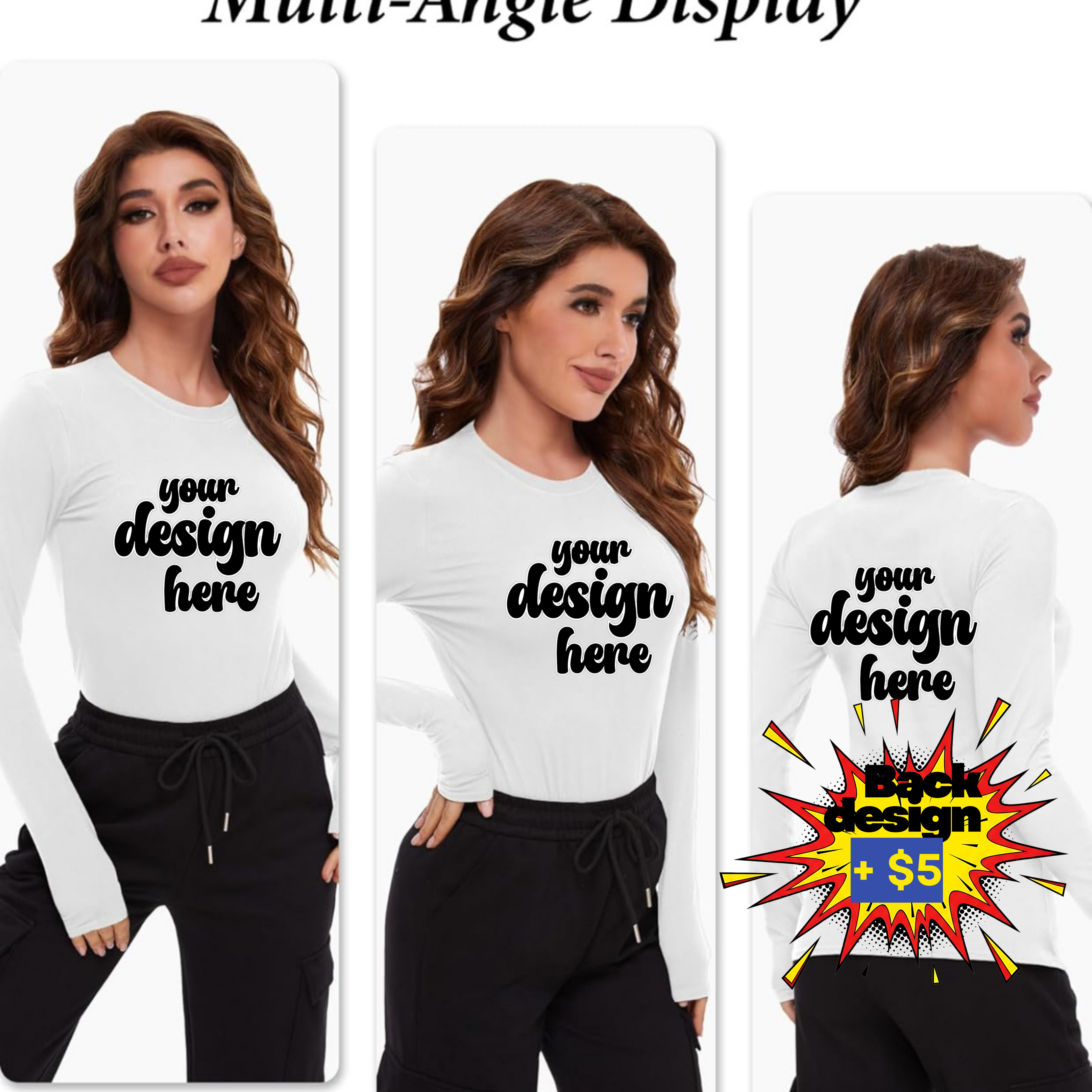 Custom Long Sleeve Custom Tshirt (Women)