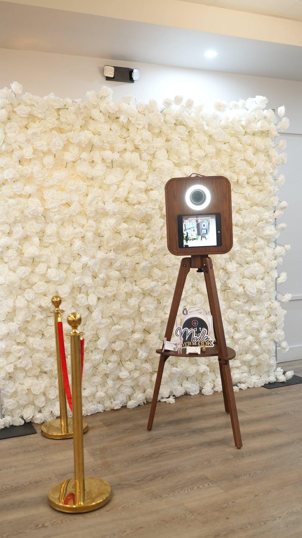 Luxe Spin Studio branded Photo Booth activation for event guests