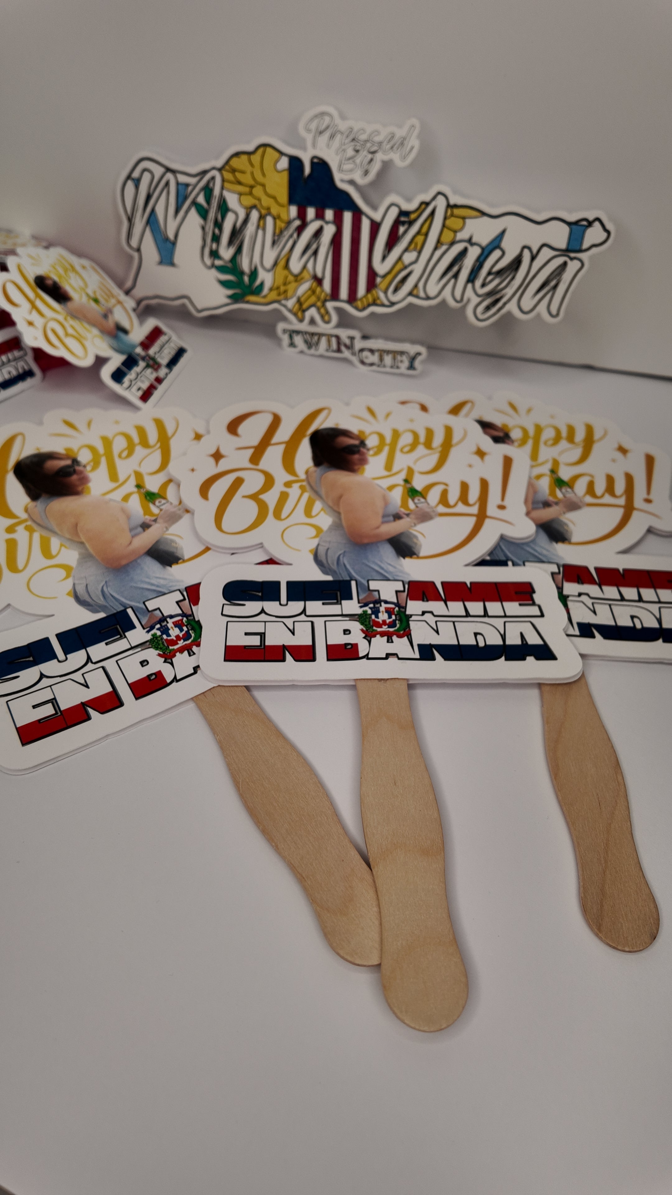 Custom Party Fans | Personalized Photo & Theme Hand Fans