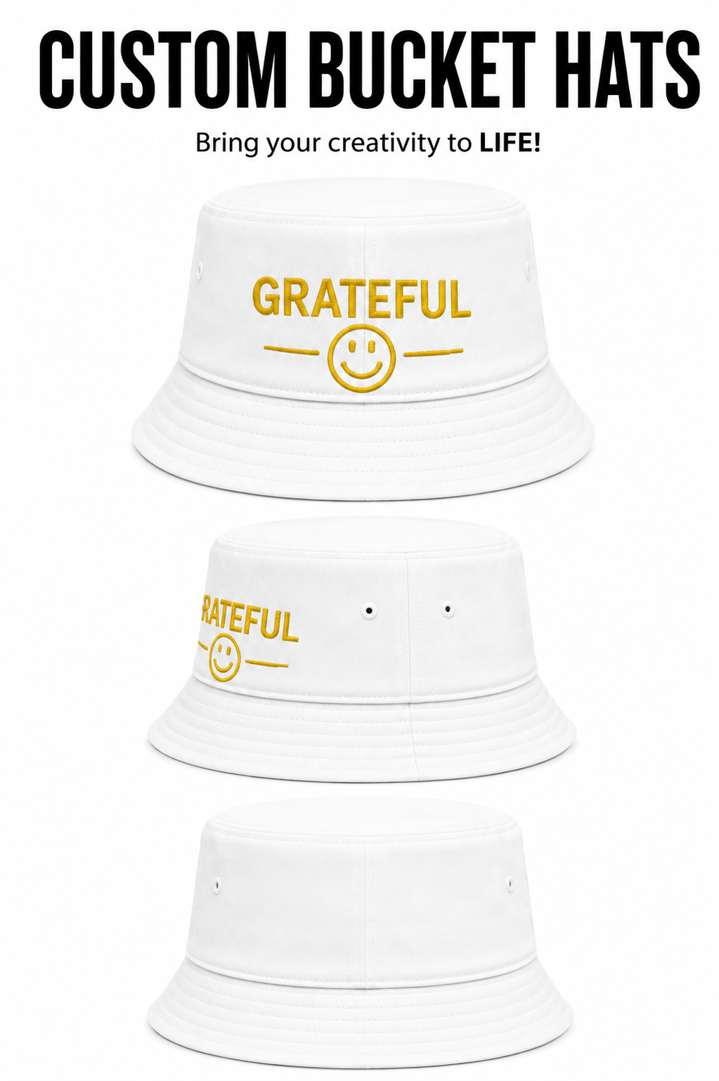 Grateful Bucket Hat | Personalized Hat