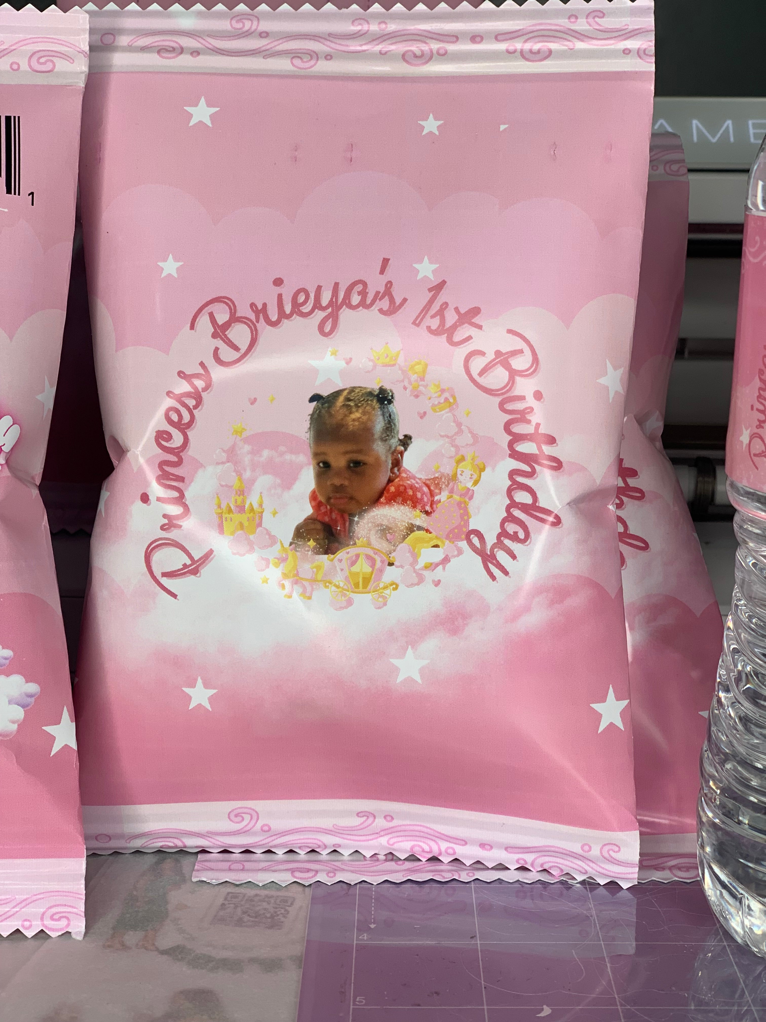 Custom Chip Bags Party Favors EMPTY