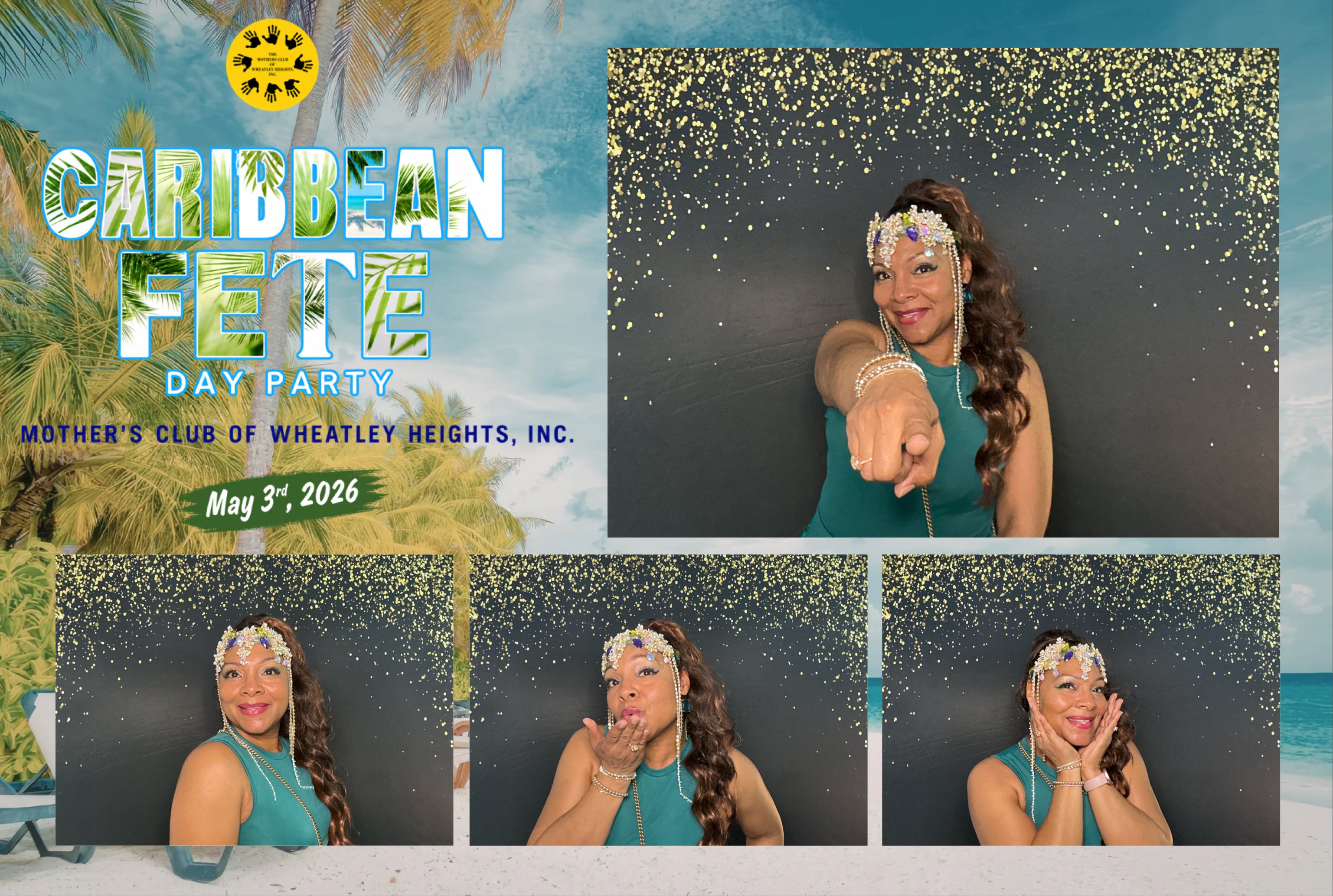 All-In-One Event Package: Flower Wall + Photo Booth Experience