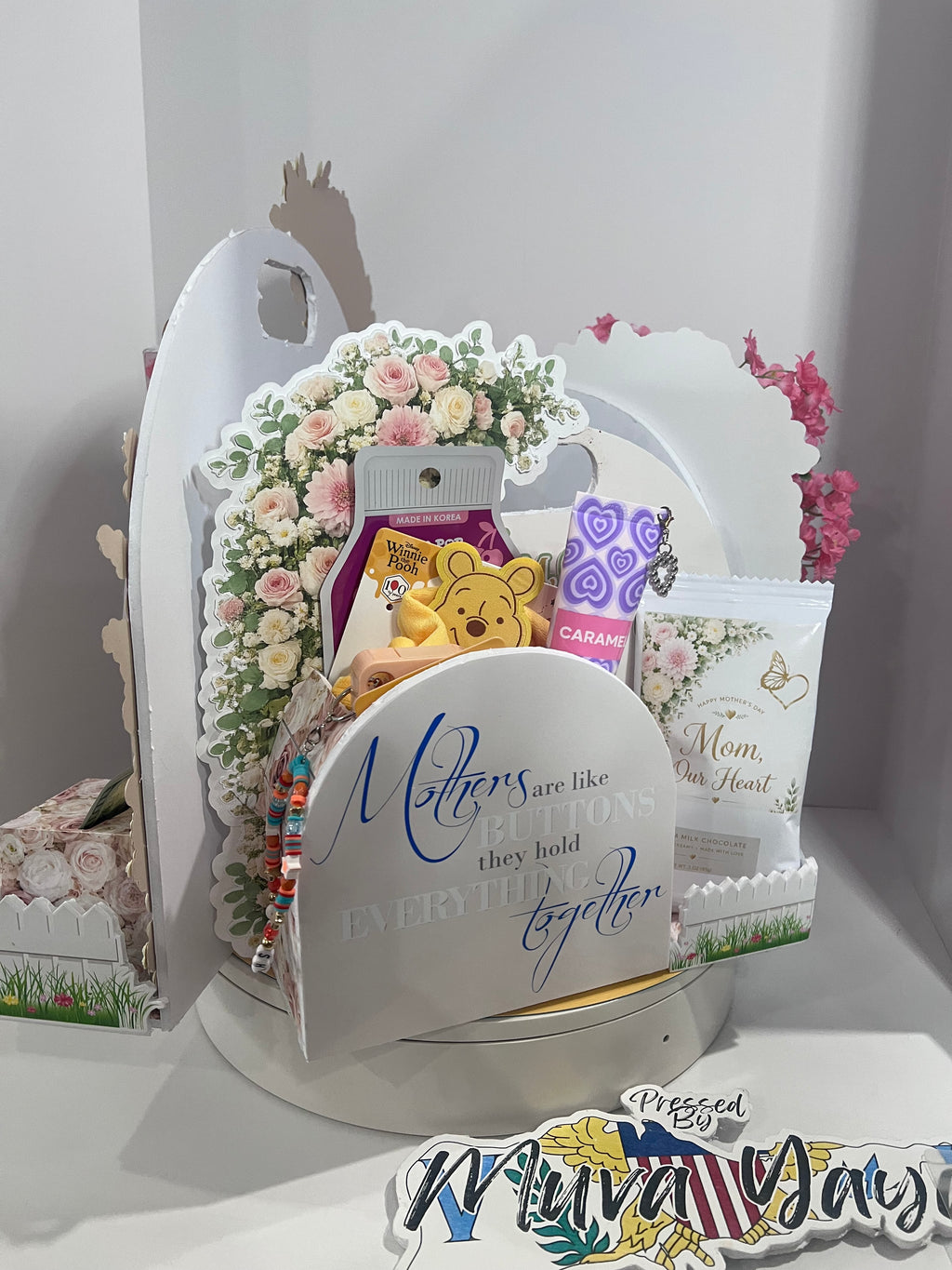 Custom Mother’s Day Showcase Gift Box | Personalized Floral Memory Box for Mom, Mother-in-Law, Grandma & Bonus Mom