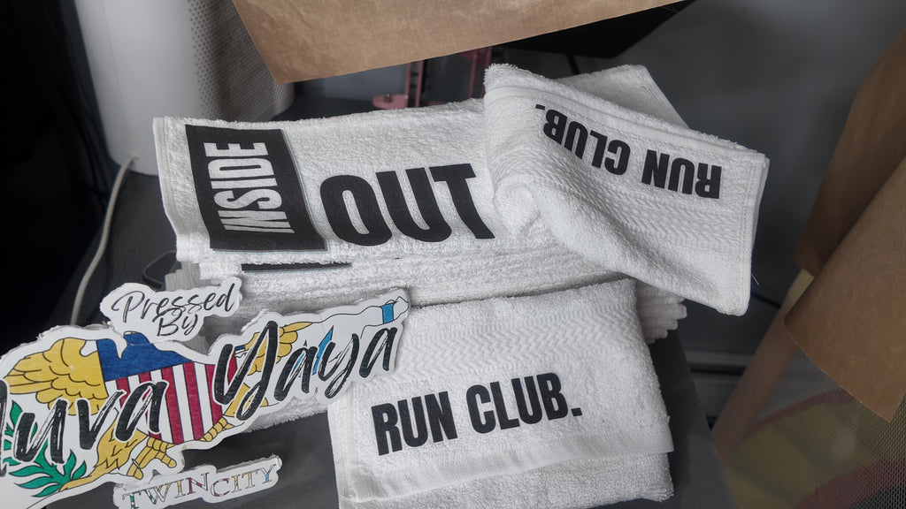 Custom Logo Washcloths | Personalized Gym Towels | Run Club, Fitness, Spa & Event Favors