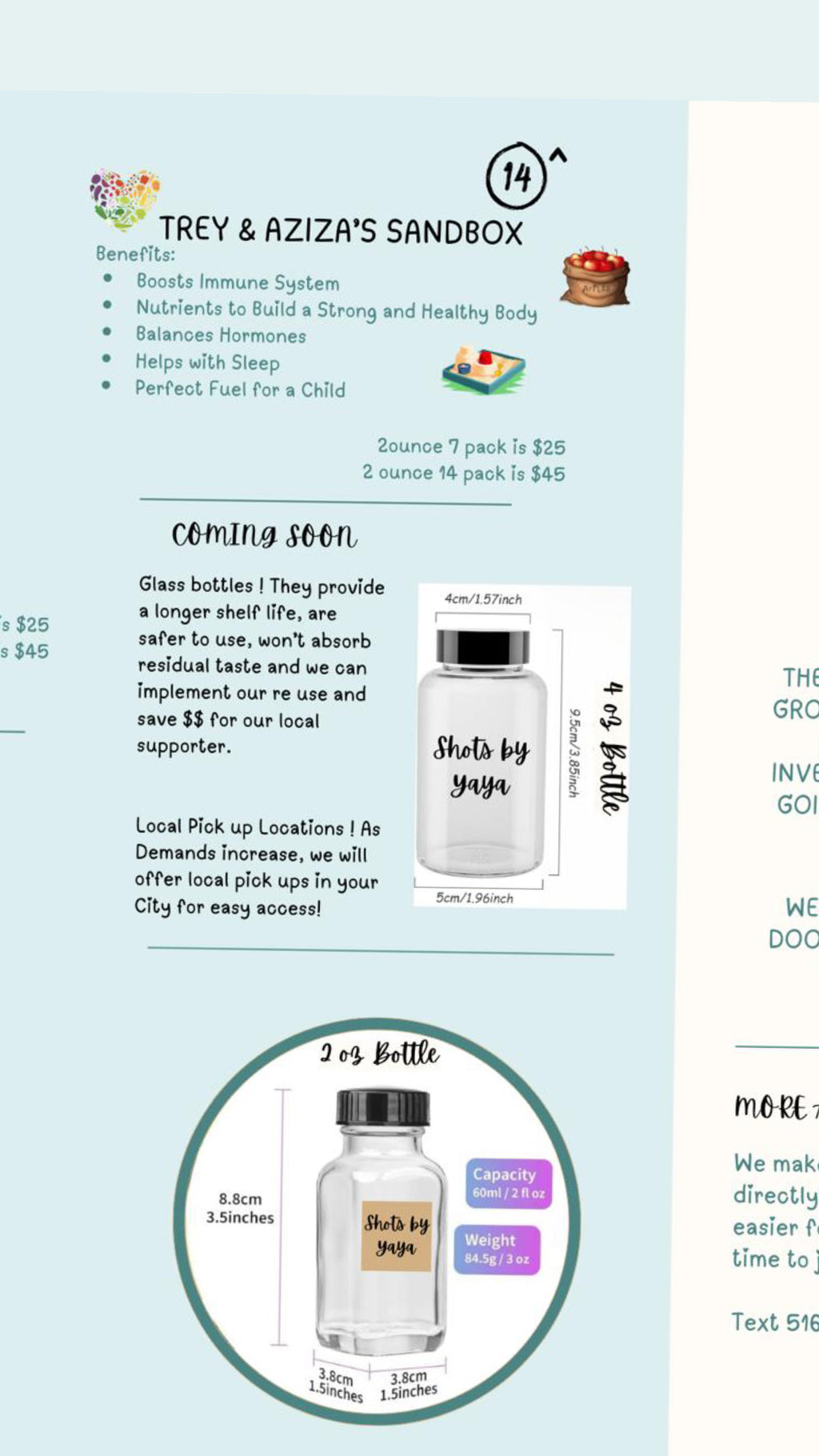 Wellness Shots 2 oz (LOCAL DELIVERY & DROP OFF ONLY)