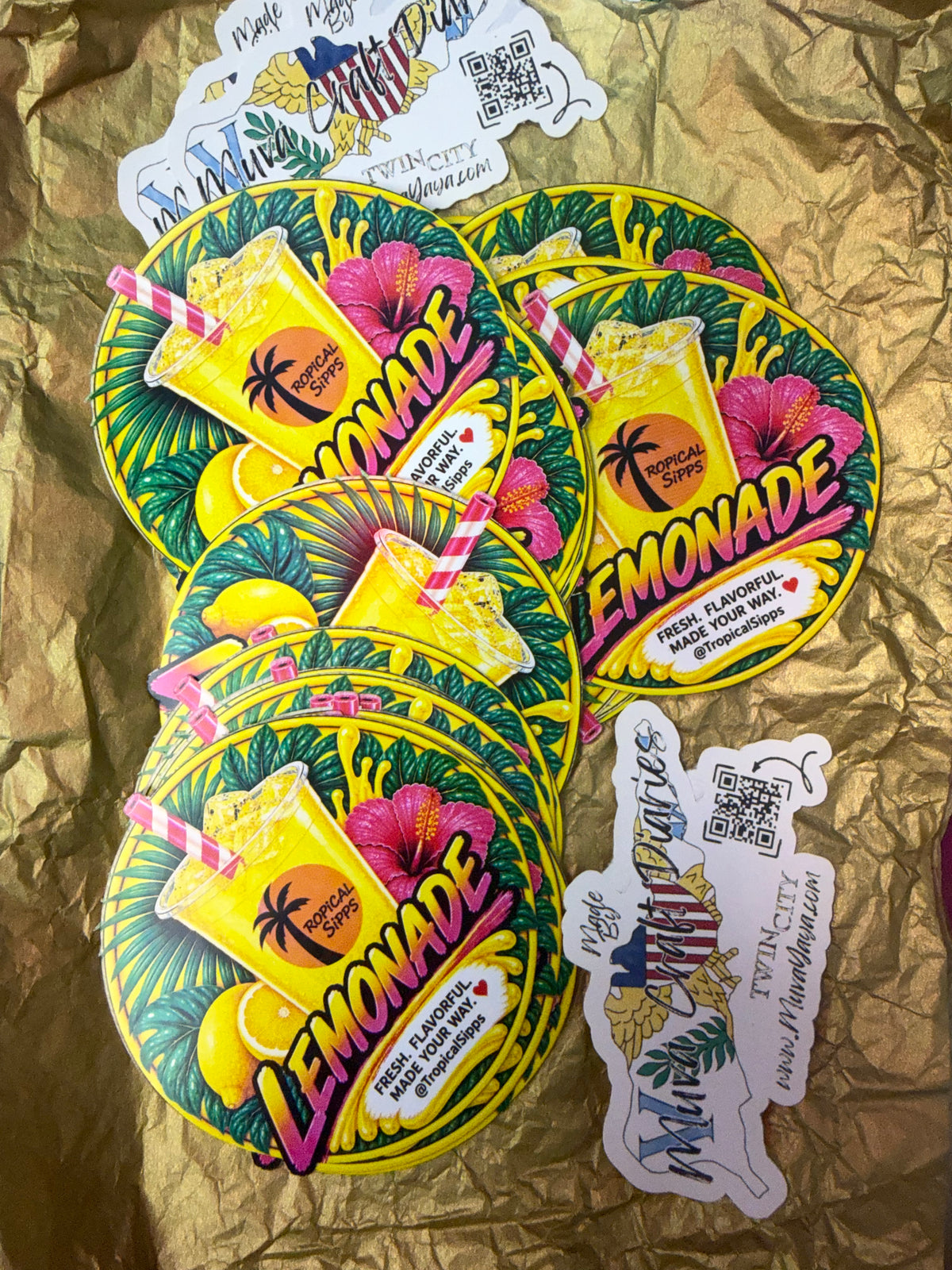 CUSTOM WATERPROOF VINYL STICKERS
