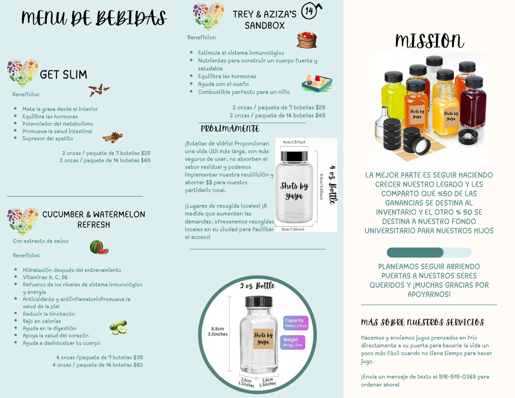 Wellness Shots 2 oz (LOCAL DELIVERY & DROP OFF ONLY)