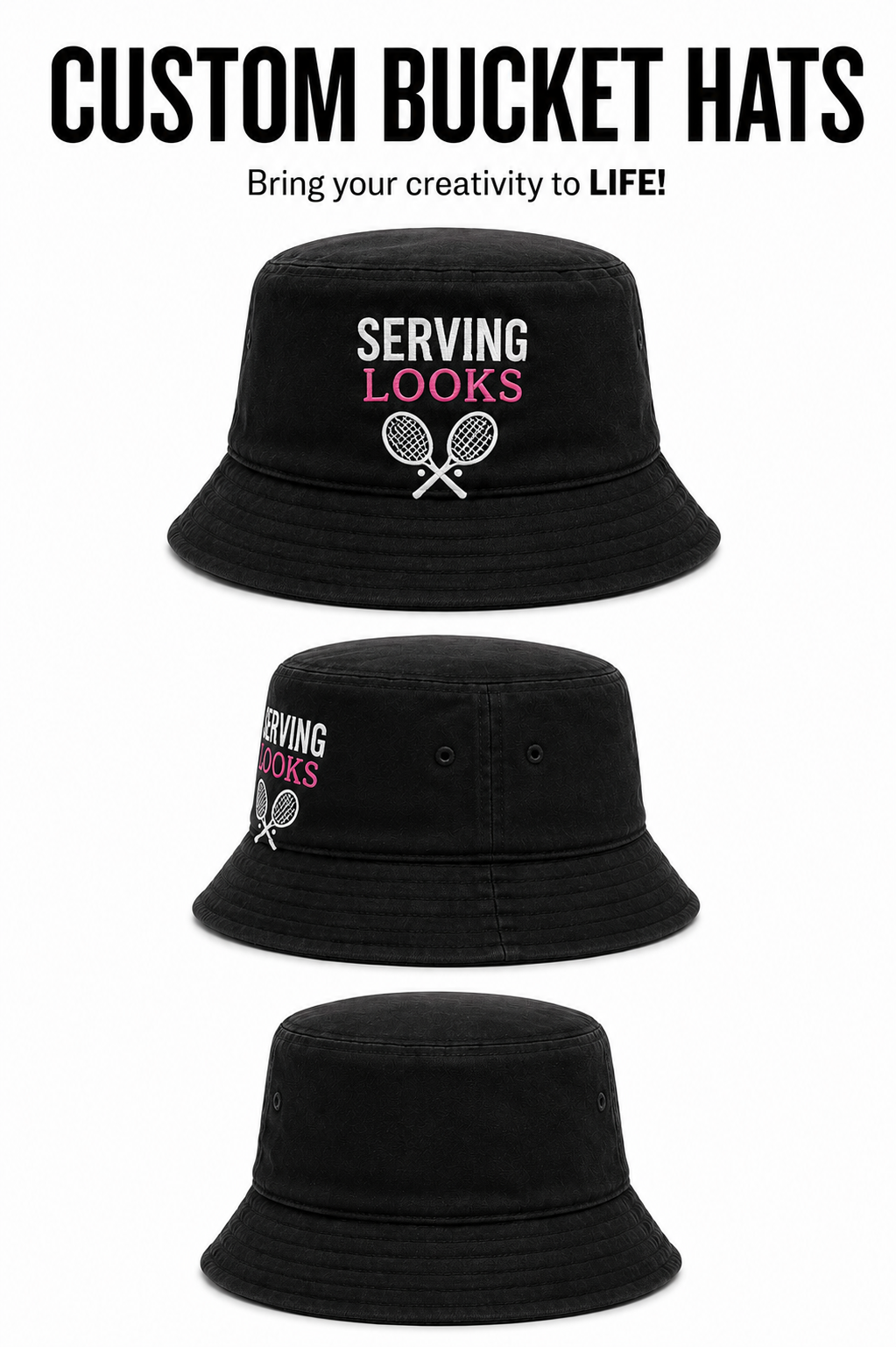 Serving Look Bucket Hat | Personalized Hat