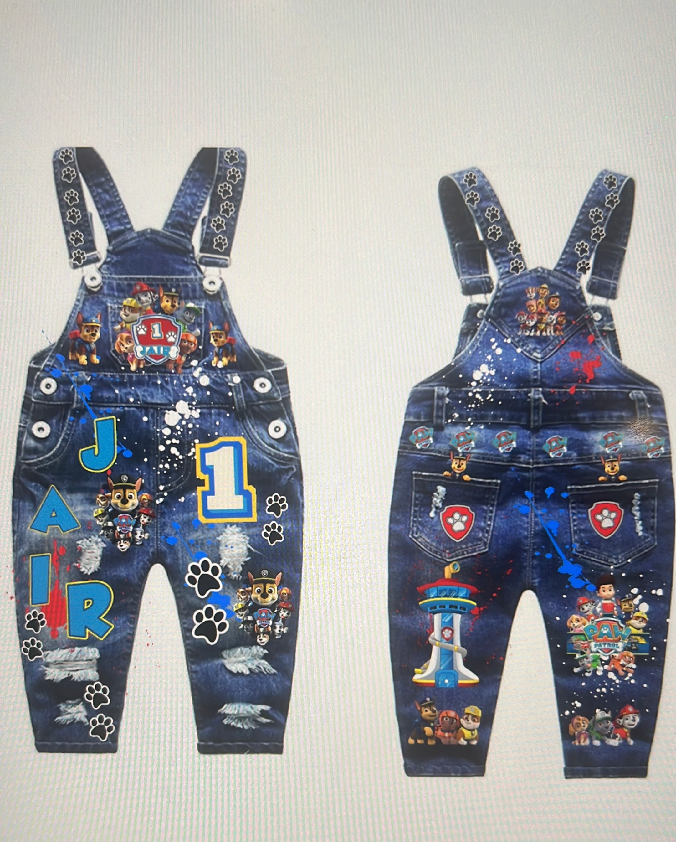Custom overalls for kids