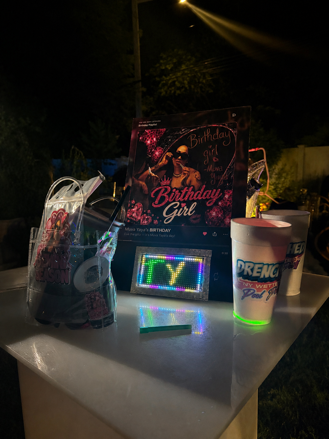 Custom Party Favor Bundle STARTER 5 PACK | Personalized Birthday Favors, Fans, Shot Glasses & Wristbands & More