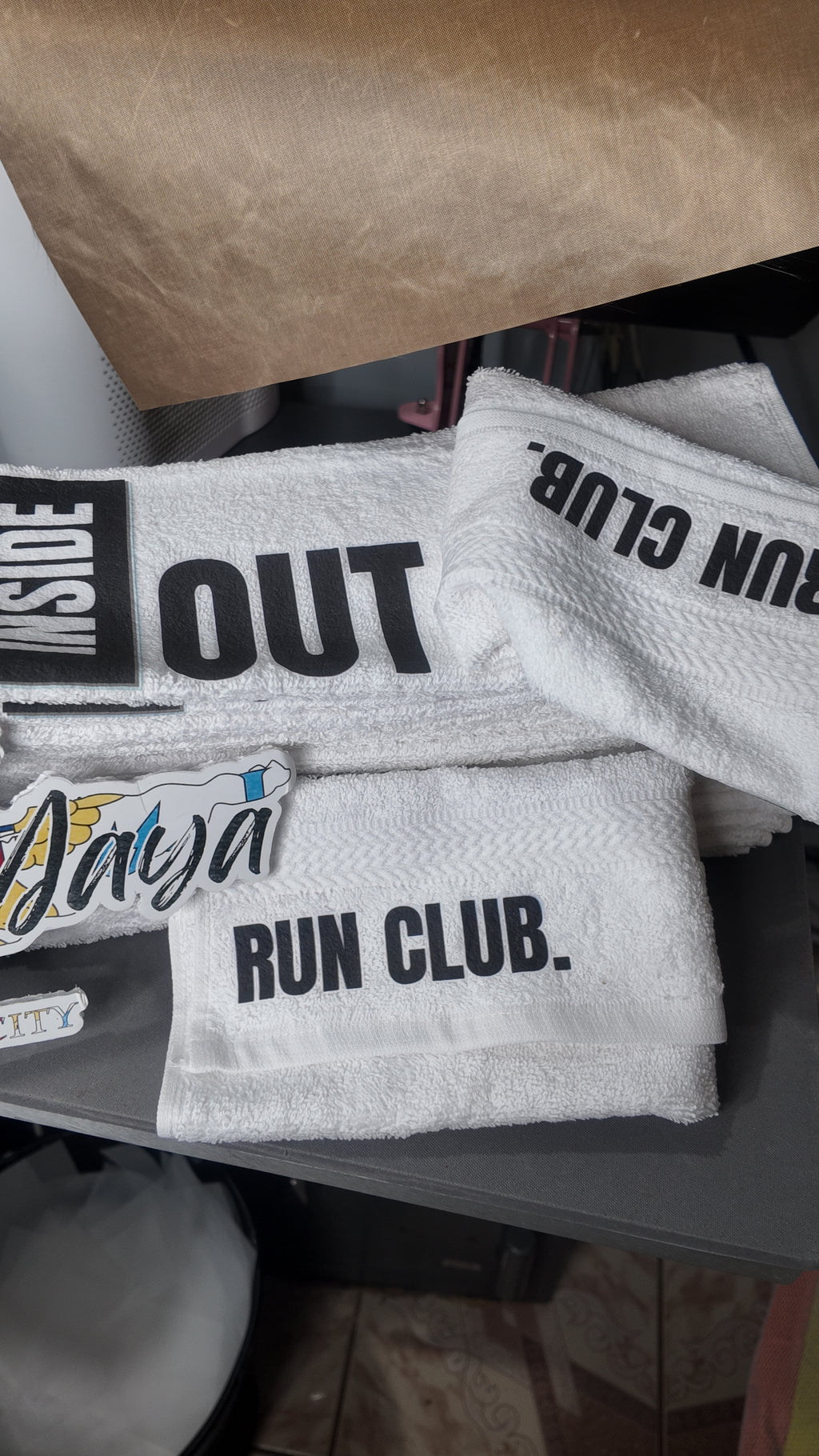 Custom Logo Washcloths | Personalized Gym Towels | Run Club, Fitness, Spa & Event Favors