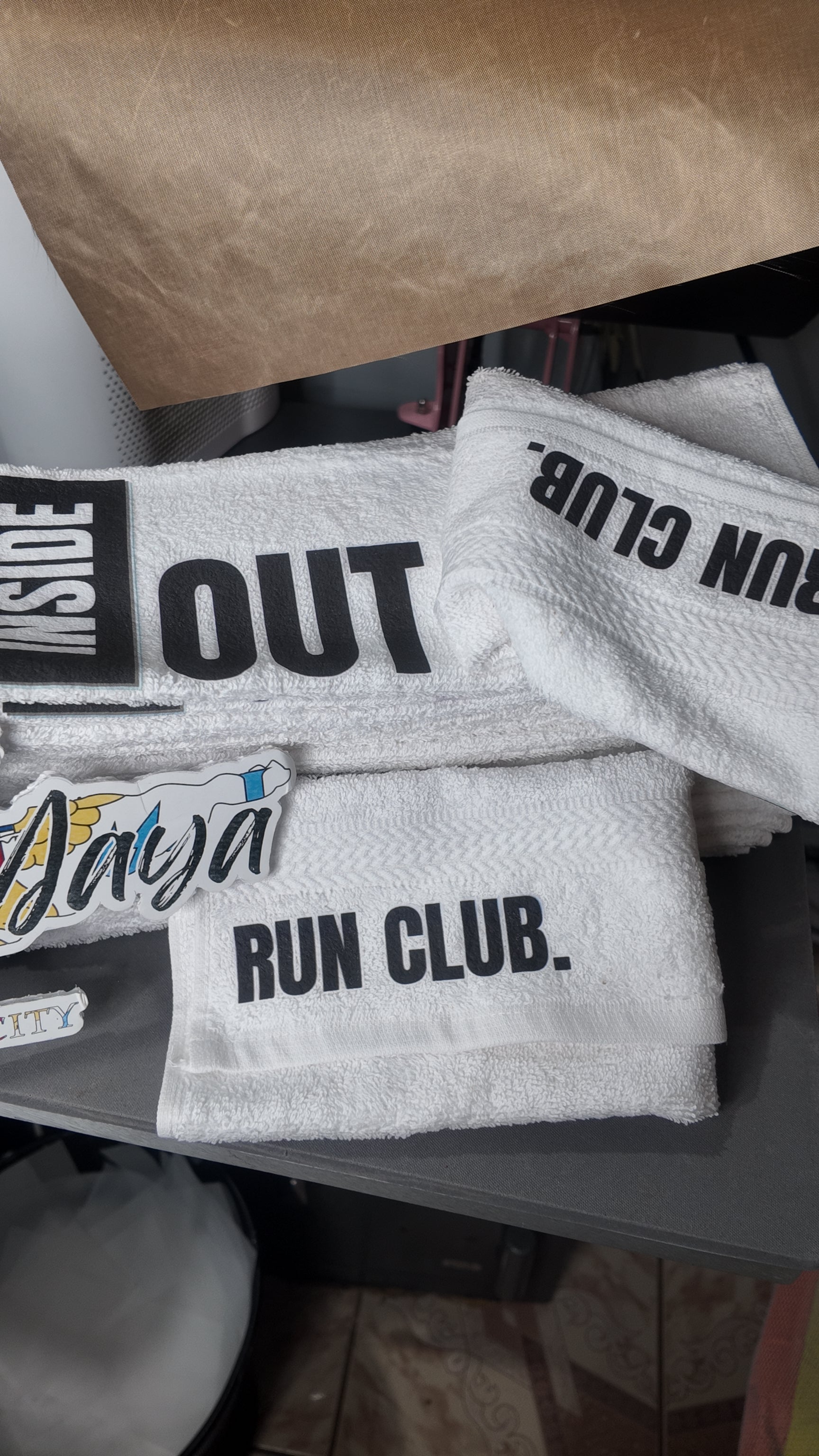 Custom Logo Washcloths | Personalized Gym Towels | Run Club, Fitness, Spa & Event Favors