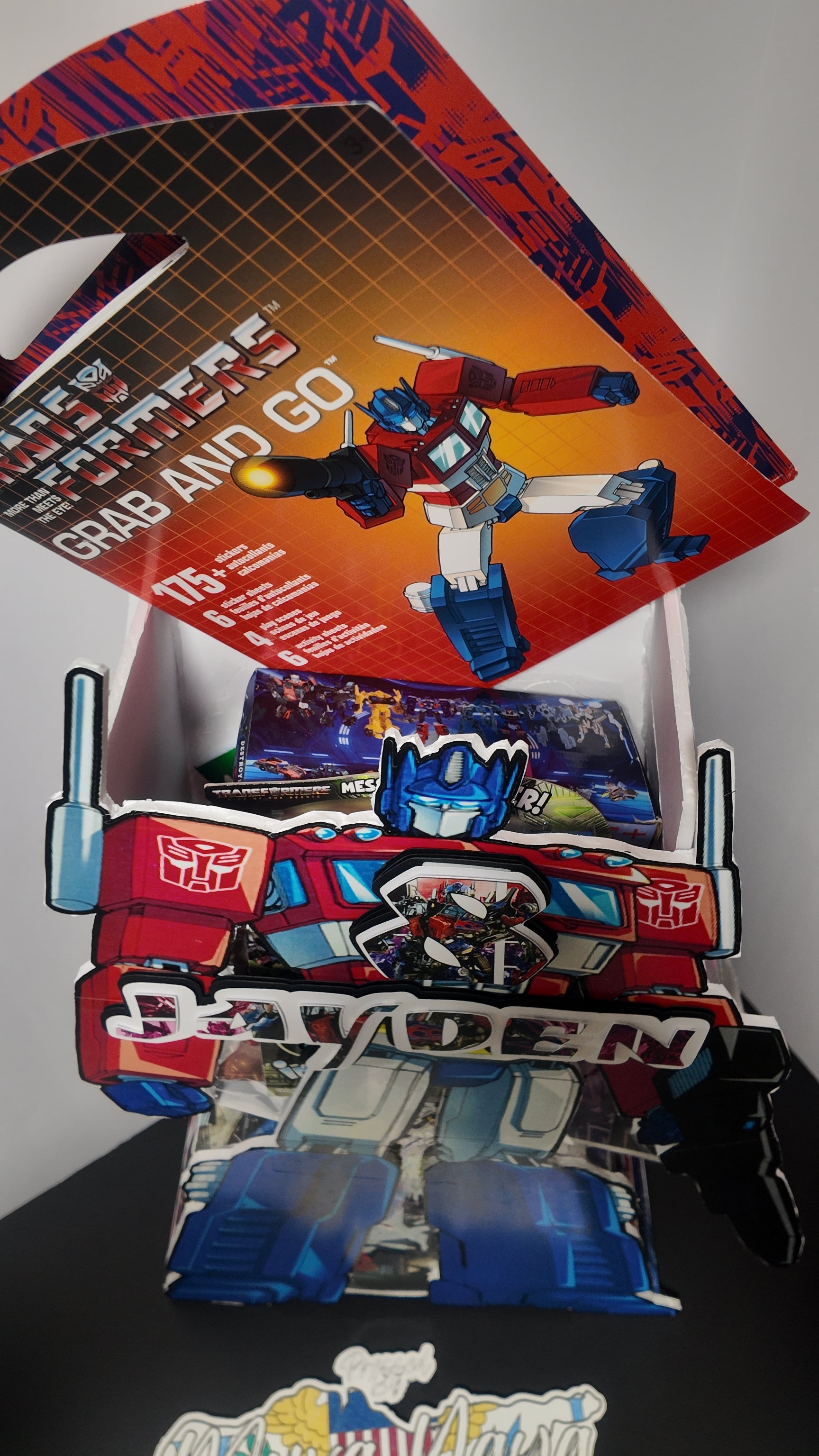 Transformers Custom Character Gift Box (Personalized – Multiple Sizes Available)