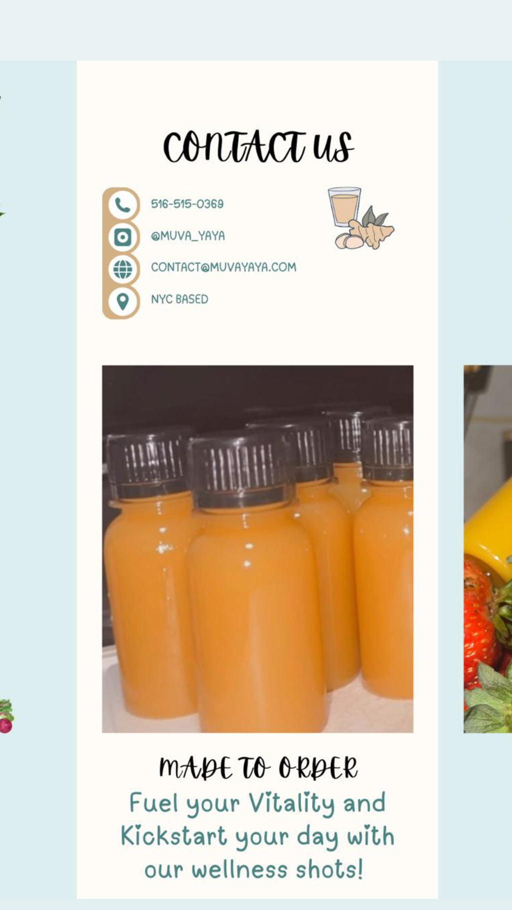 Wellness Shots 2 oz (LOCAL DELIVERY & DROP OFF ONLY)