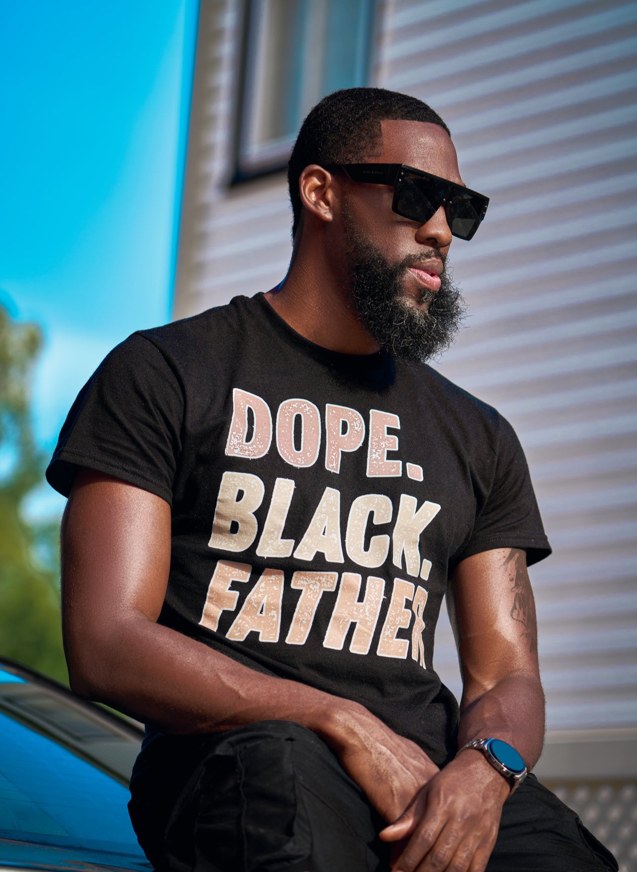 Dope Black Father Custom Tshirt