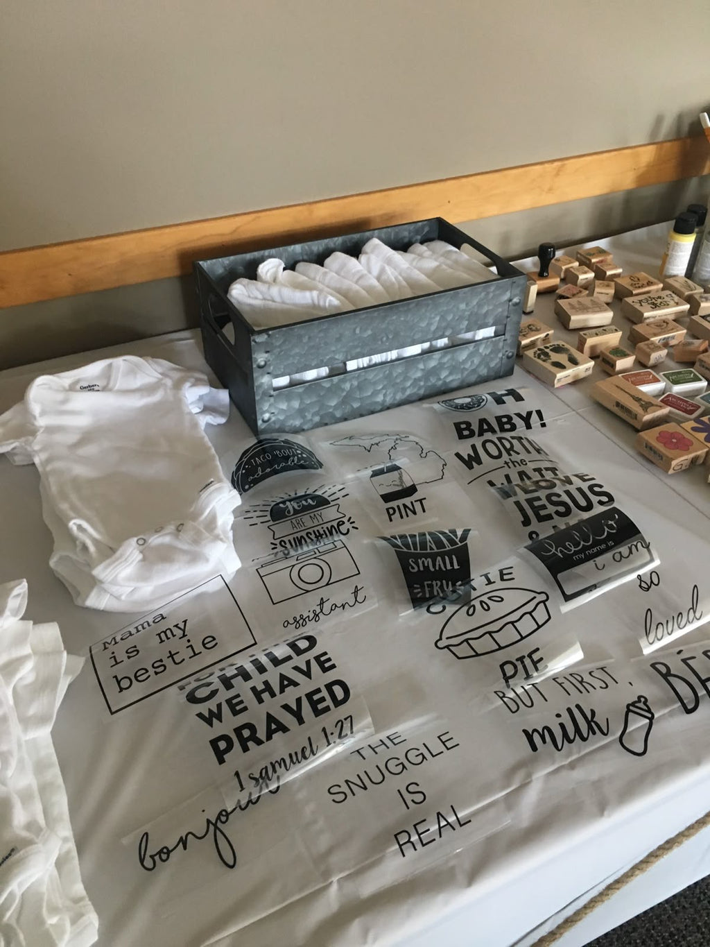 The Creative Co. Baby’s First Canvas Onsie Bar