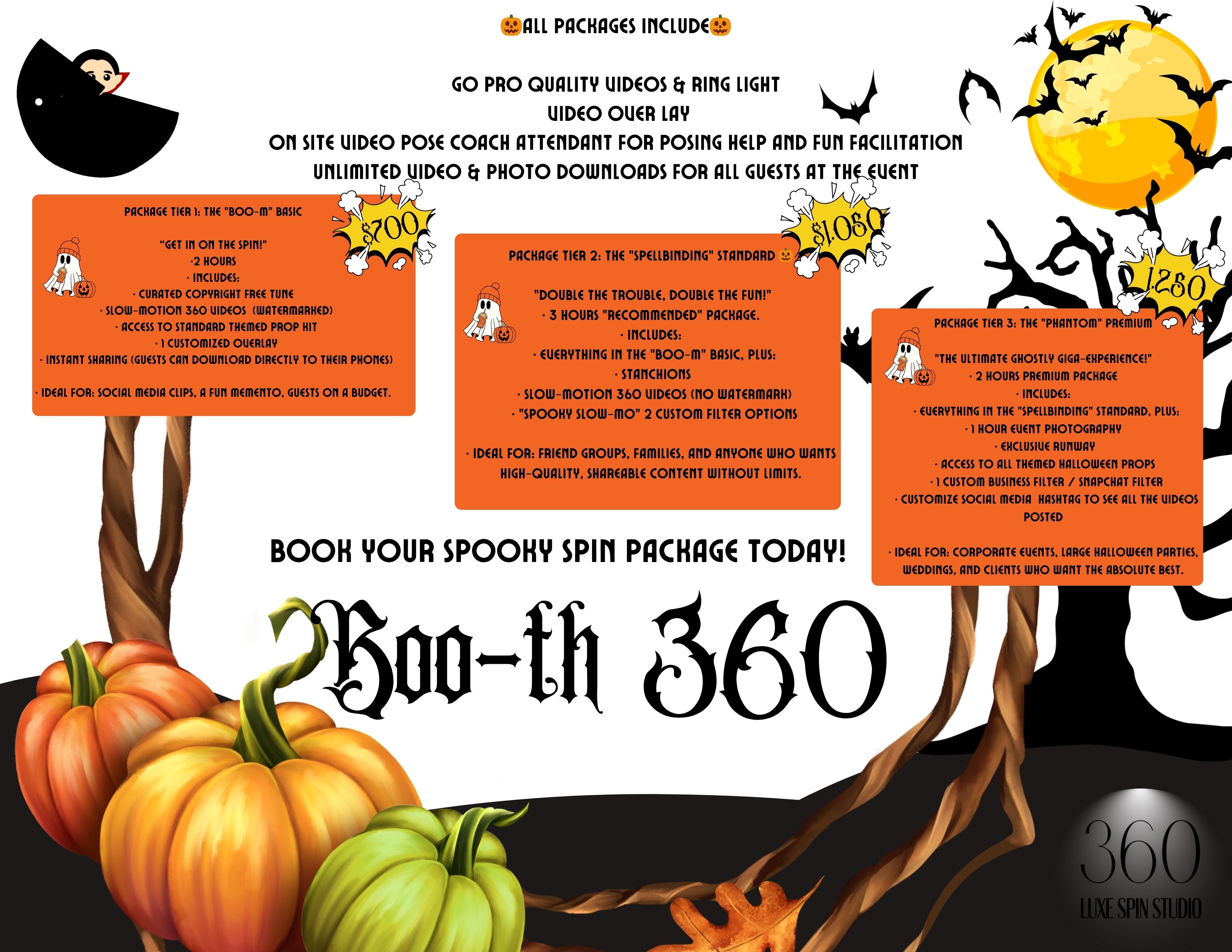 . Boo-th 360 Photobooth Packages
