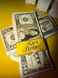 Custom personalized novelty bills with Kay's Bankroll money band