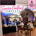 Photobooth 101 Essentials Photo Booth Service Contract Template digital download