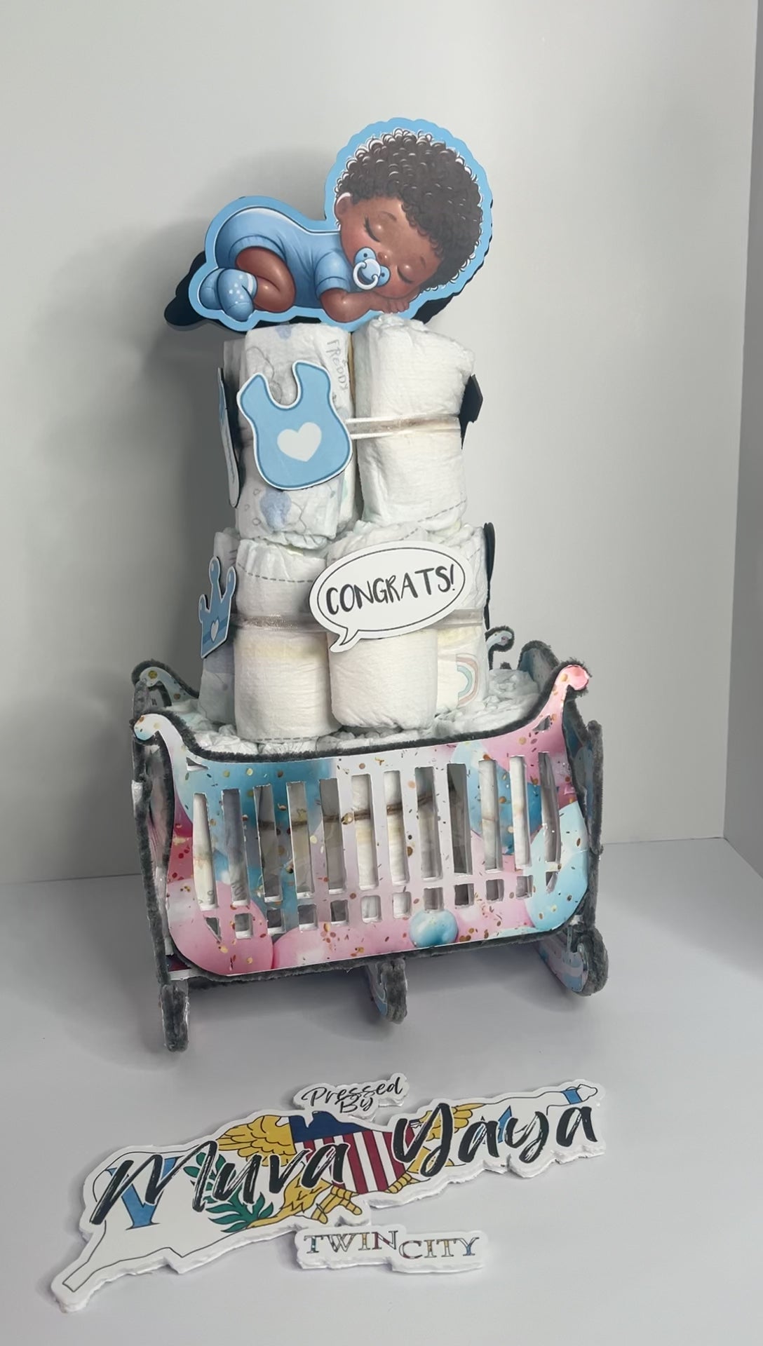 Diaper Crib Gift Box Shower Gift Set