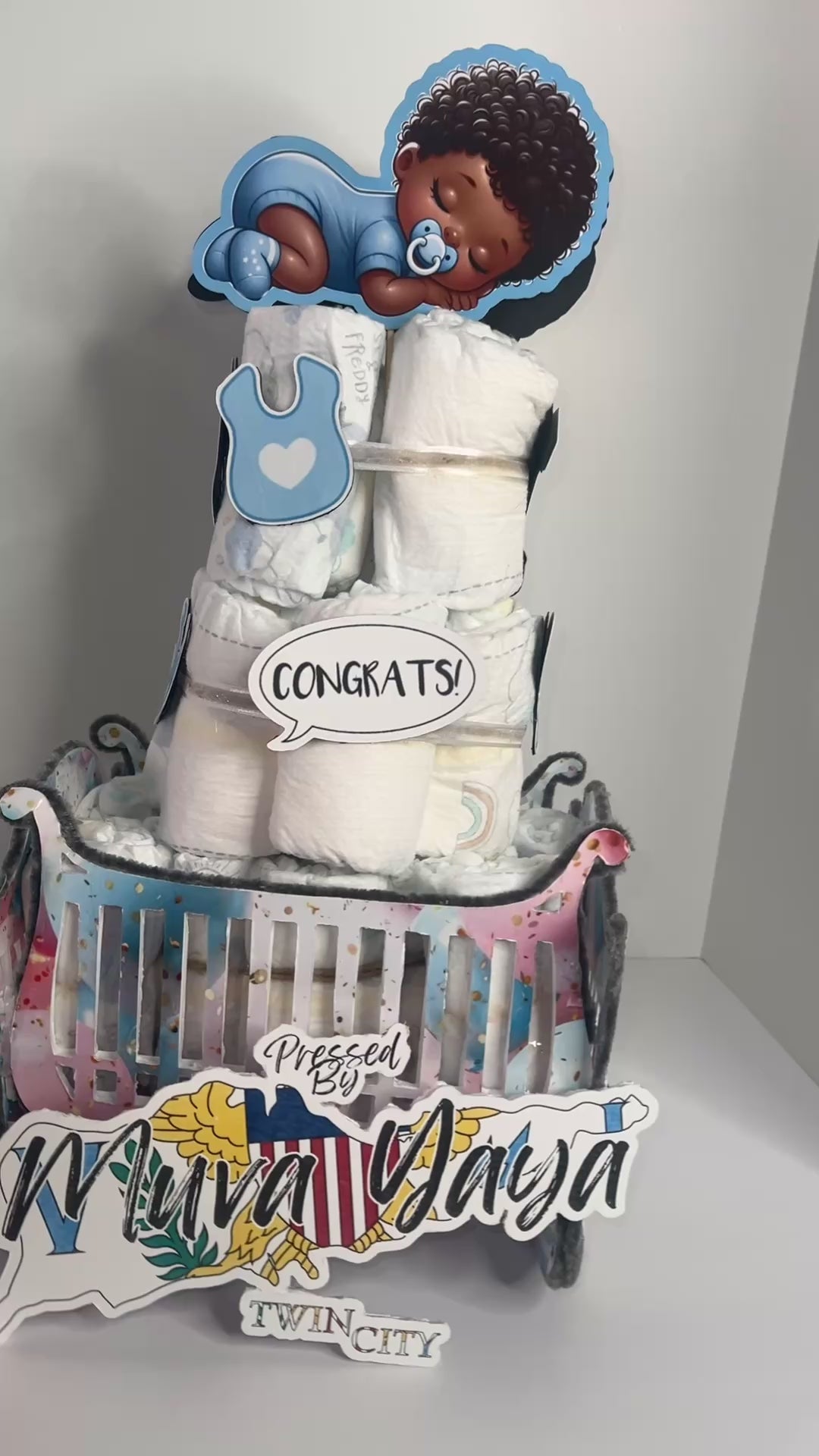 Diaper Crib Gift Box Shower Gift Set