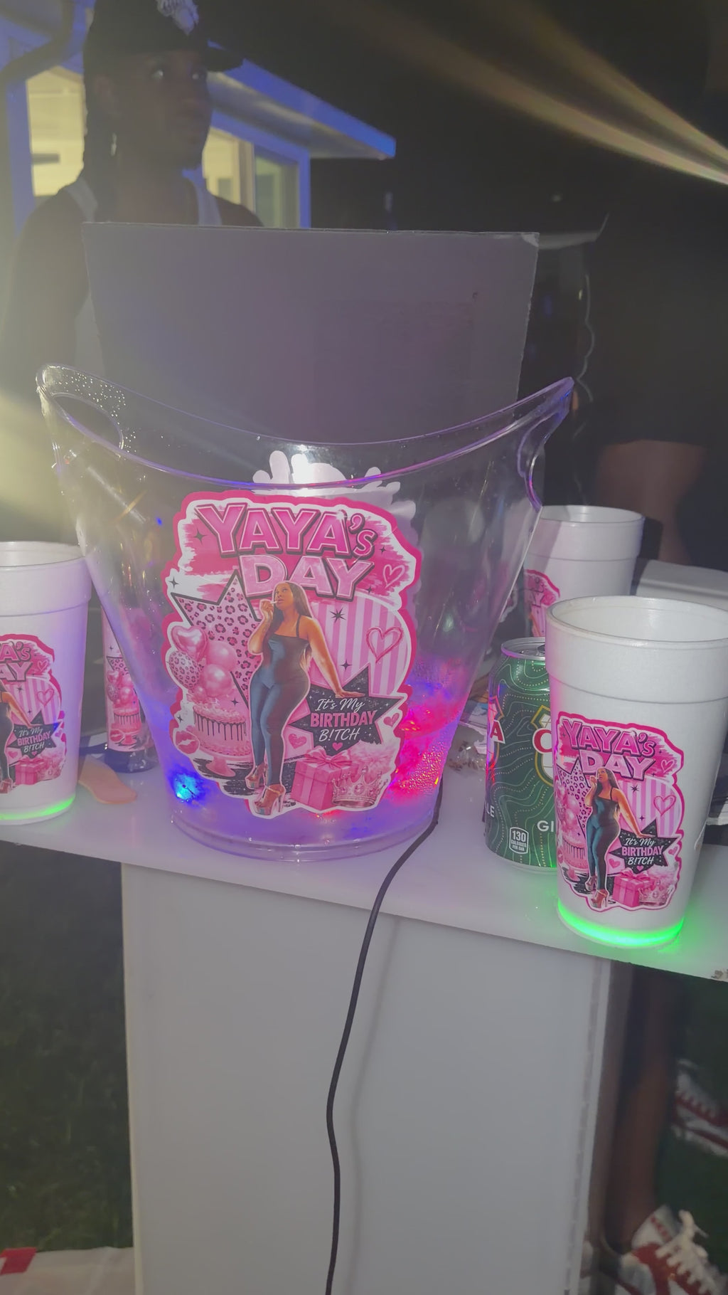 Custom Party Cups | LED Light-Up & Regular Personalized Cups