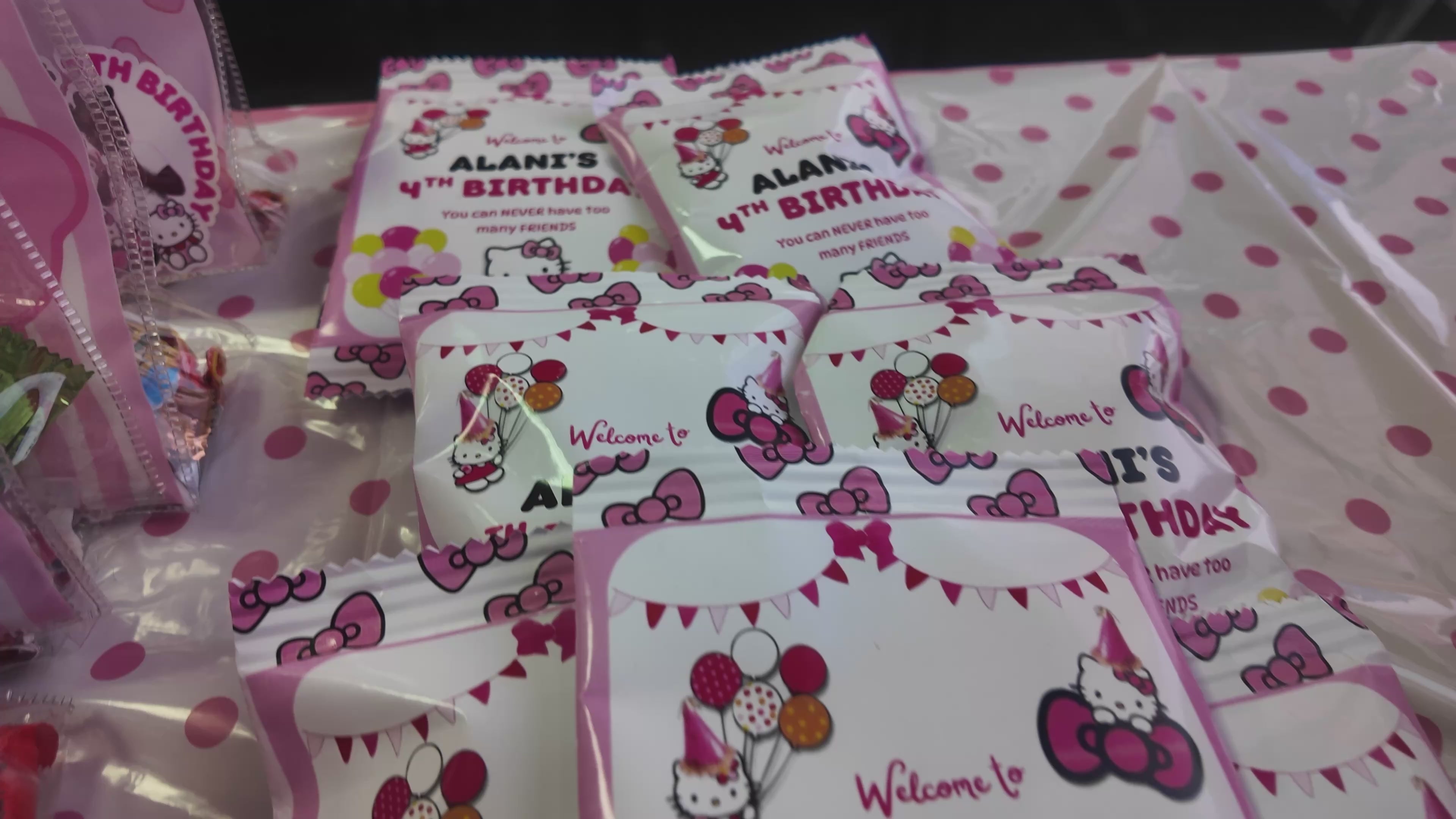 The Complete Party Starter Pack: Labels & Chip Bags & MORE! Assembled & Shipped Party Favors