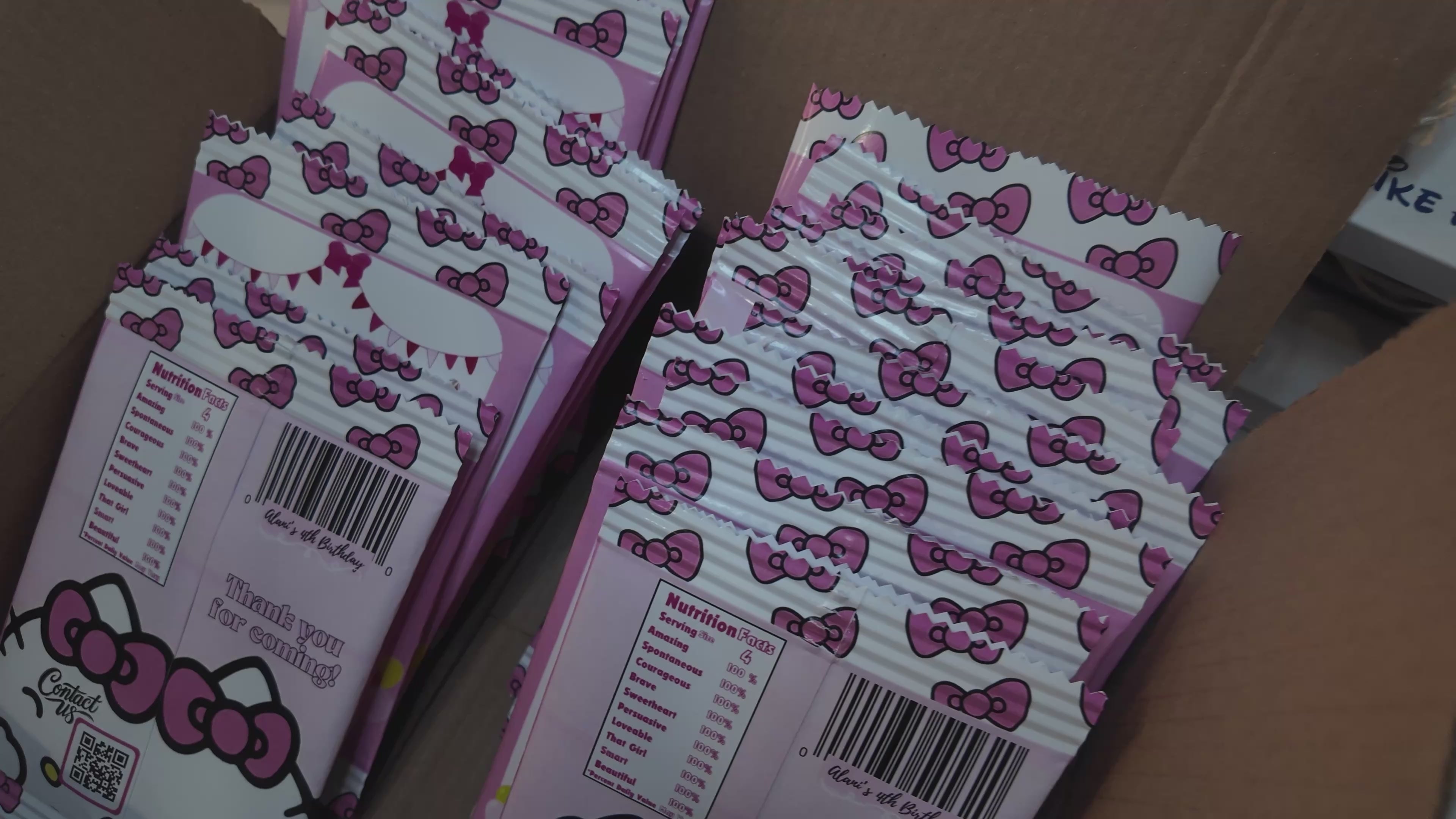 Custom Chip Bags Party Favors