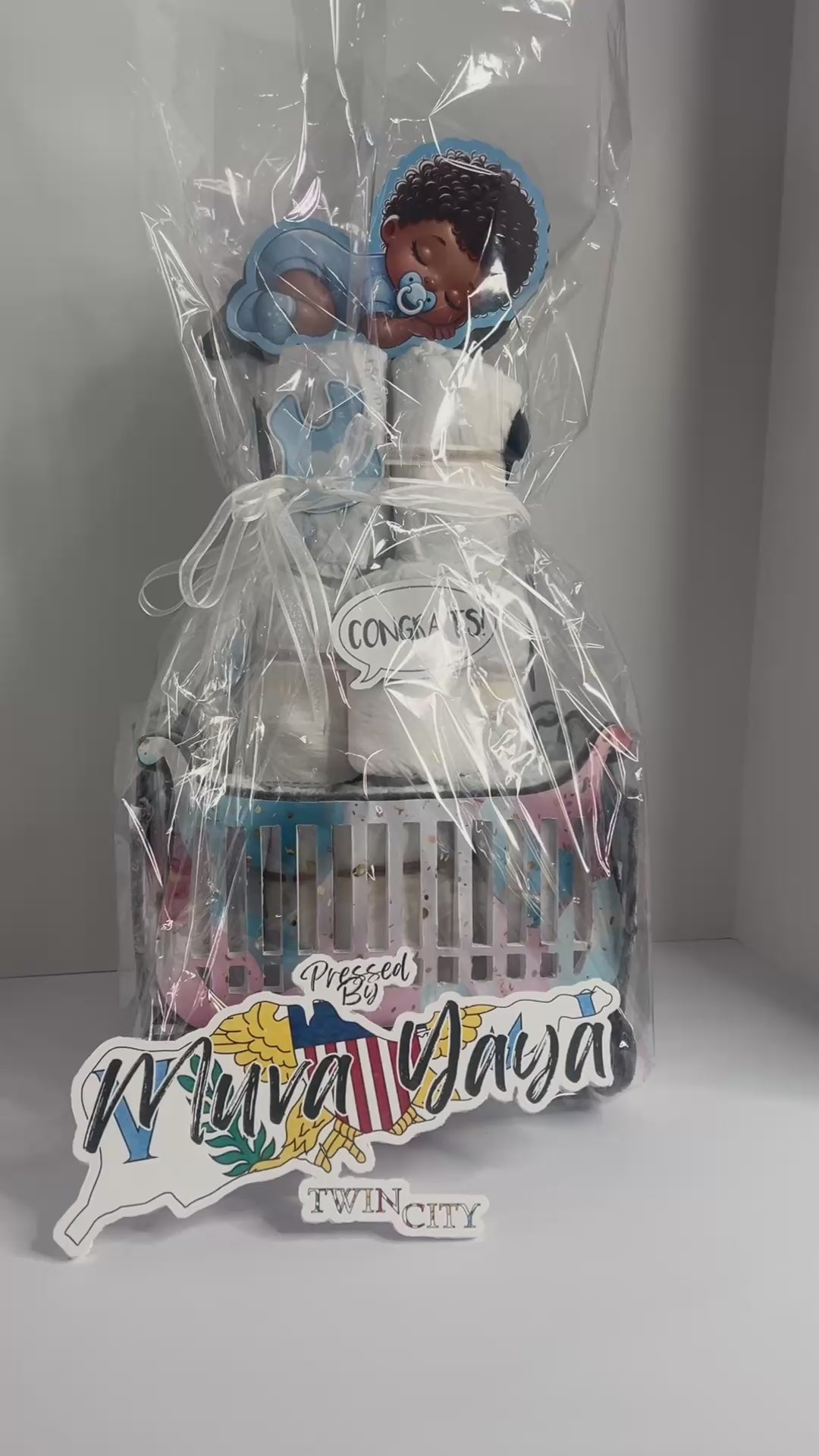 Diaper Crib Gift Box Shower Gift Set