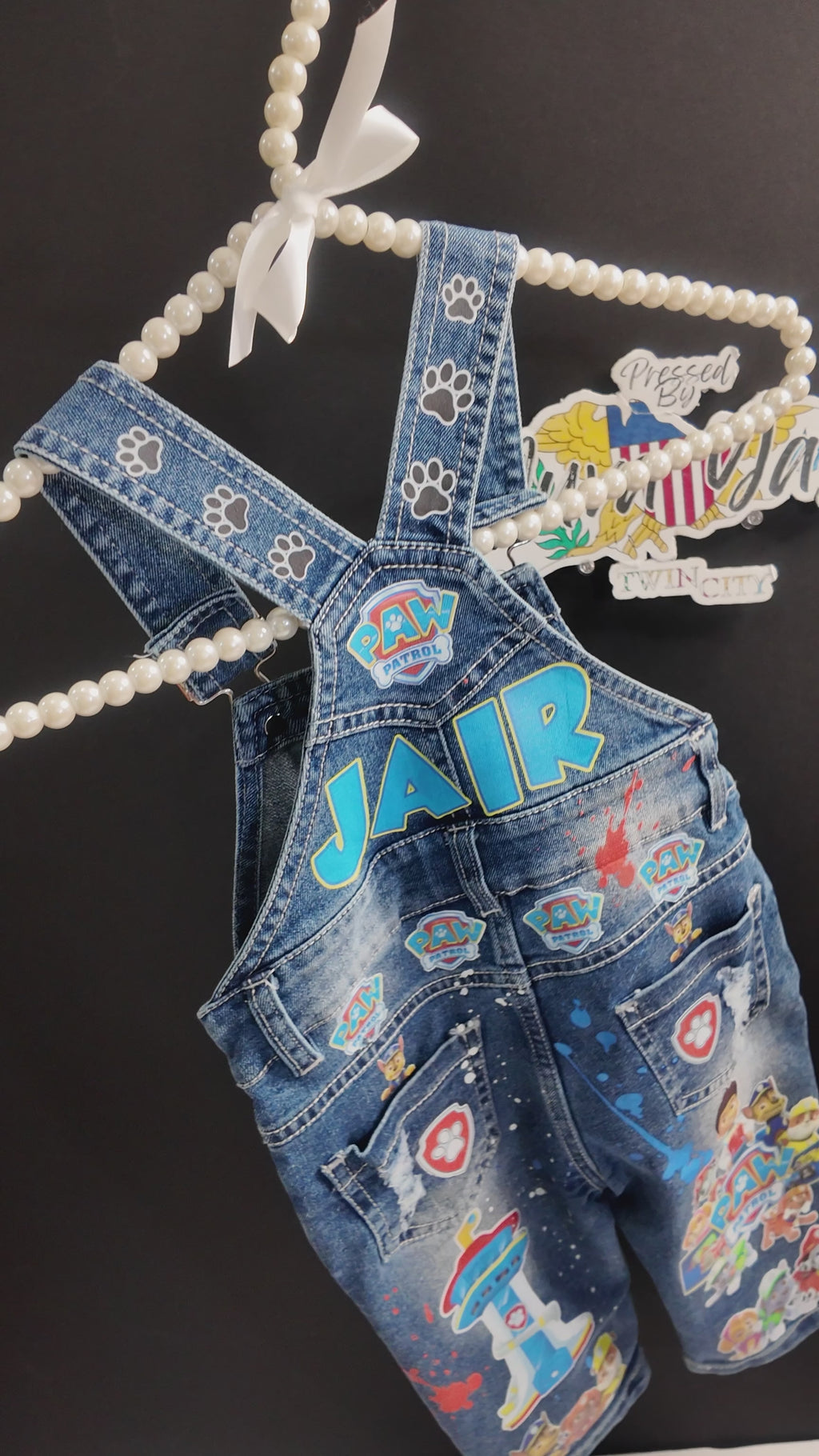 Custom overalls for kids