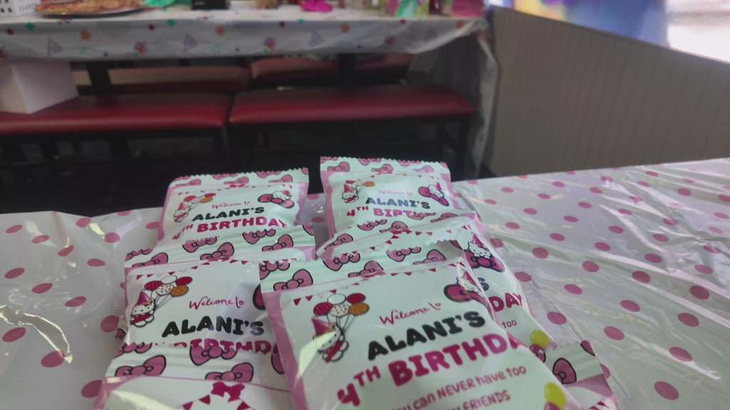 The Complete Party Starter Pack: Labels & Chip Bags & MORE! Assembled & Shipped Party Favors