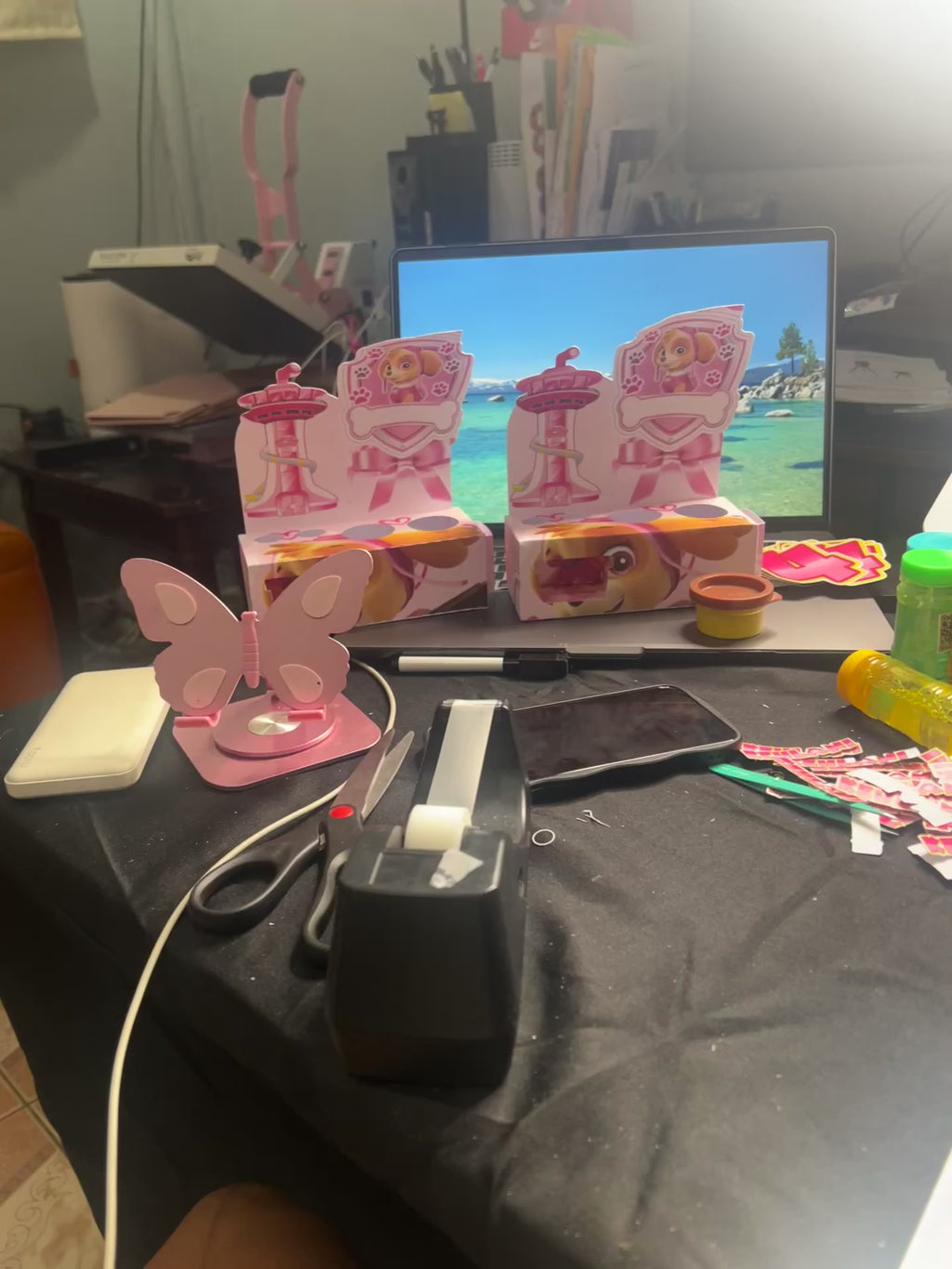 PAWPATROL SKY Activity Box Template DOWNLOADABLE CAMEO SILHOUETTE Template