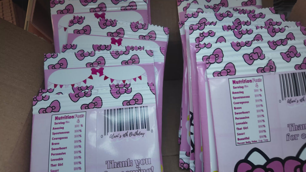 Custom Chip Bags Party Favors