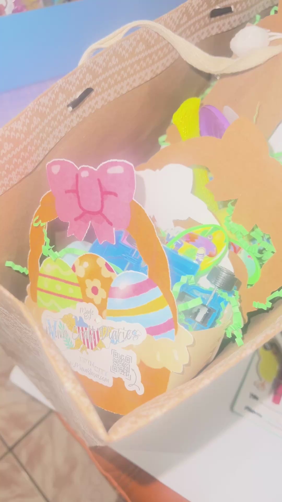 Easter Activity Box Play-Doh, Activity Box Basket,