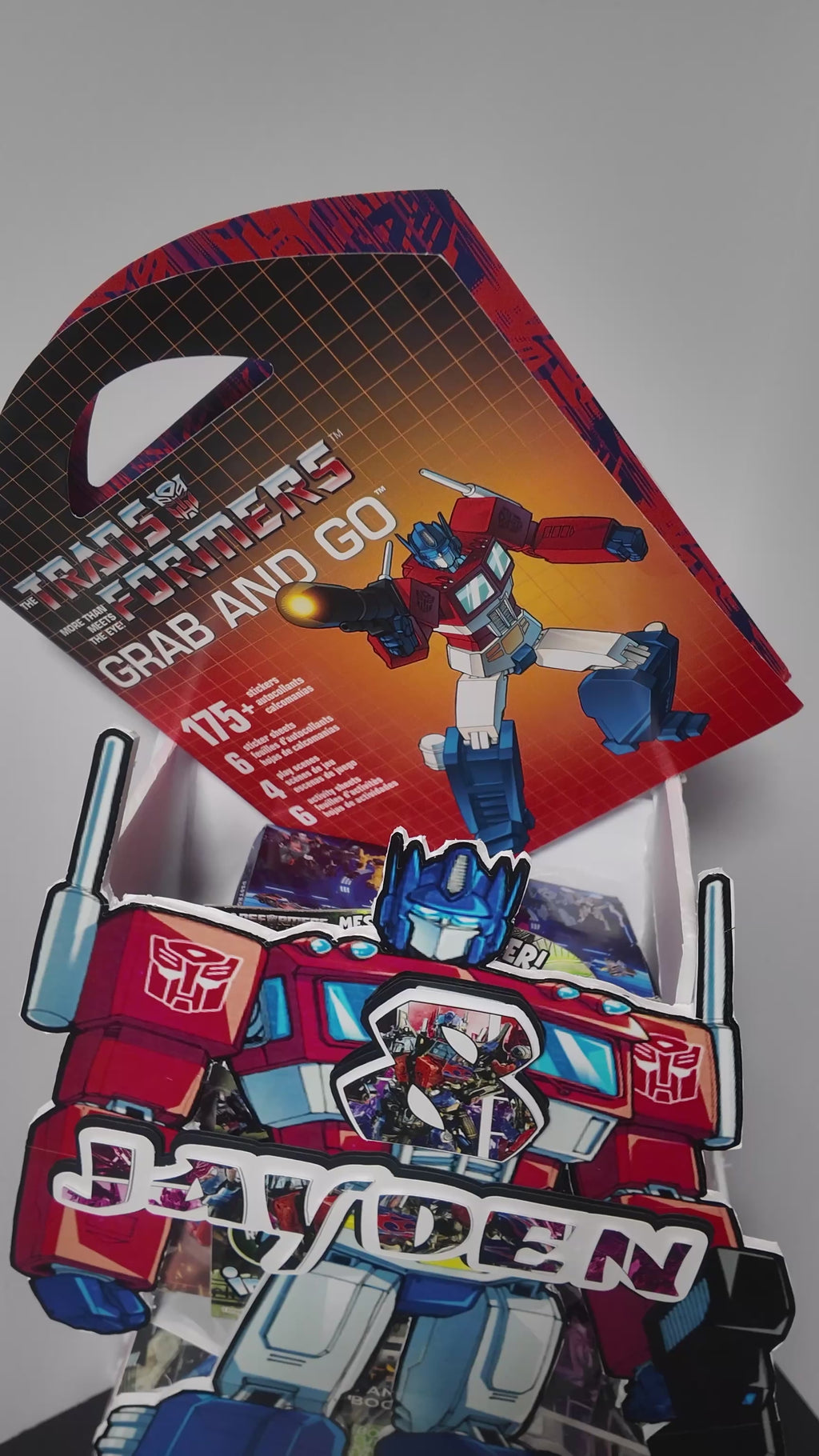 Transformers Custom Character Gift Box (Personalized – Multiple Sizes Available)