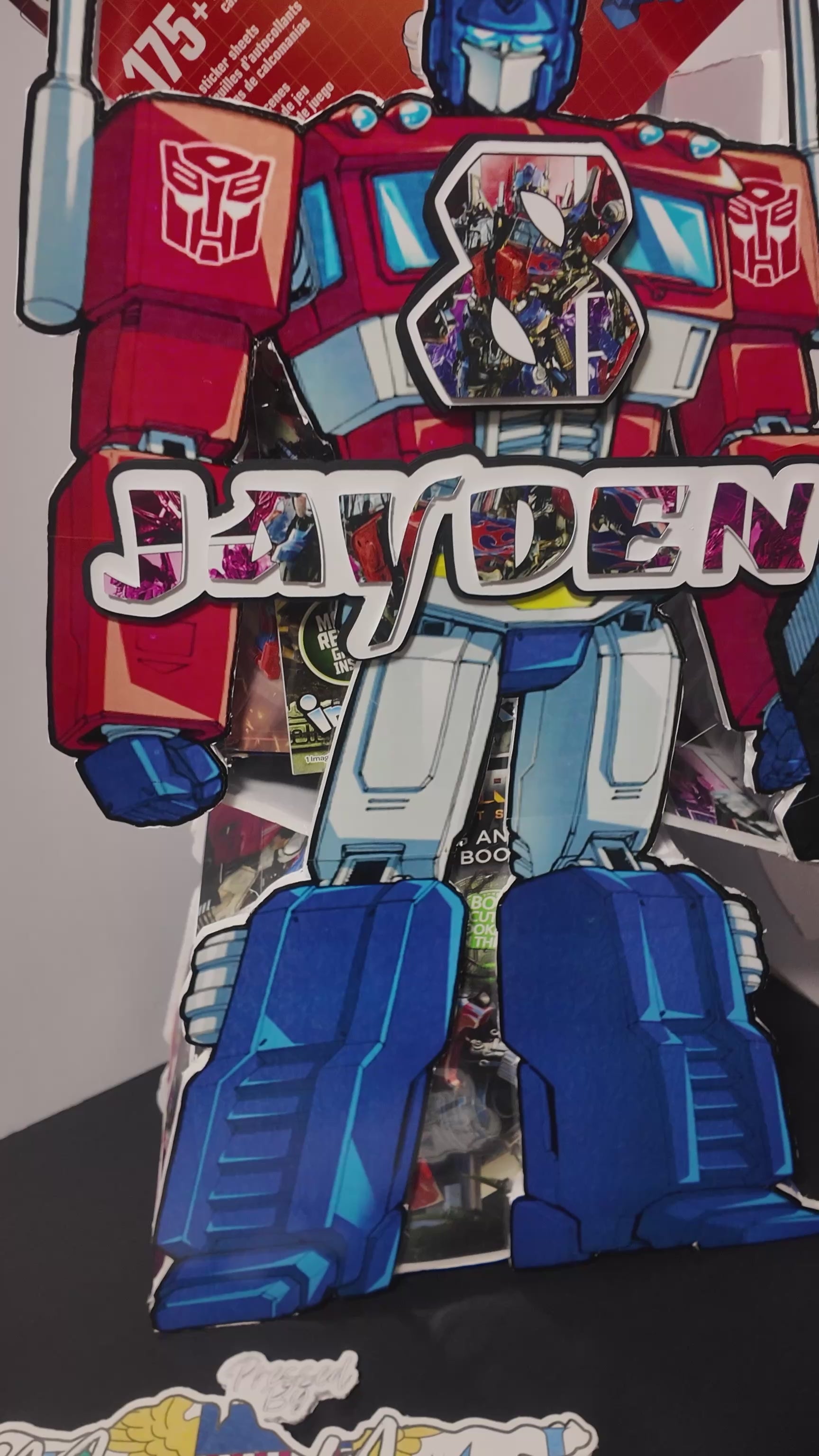 Transformers Custom Character Gift Box (Personalized – Multiple Sizes Available)