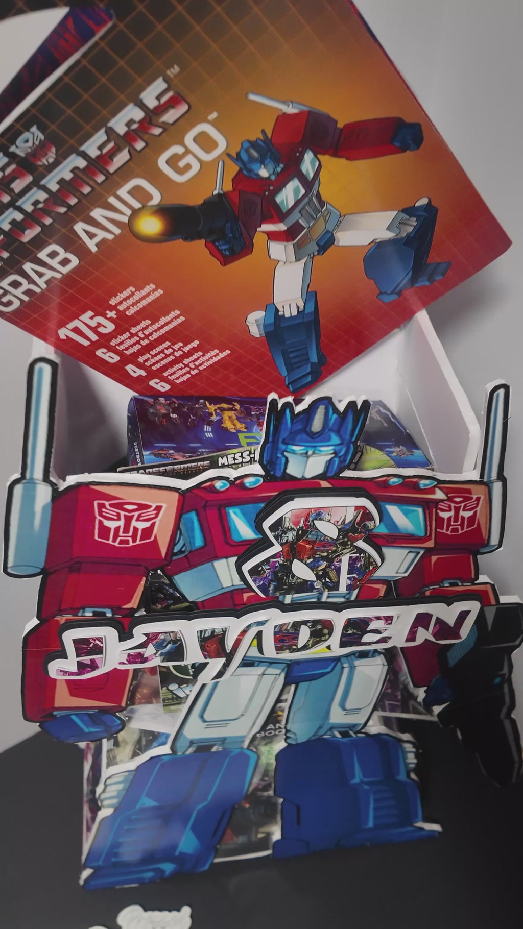 Transformers Custom Character Gift Box (Personalized – Multiple Sizes Available)