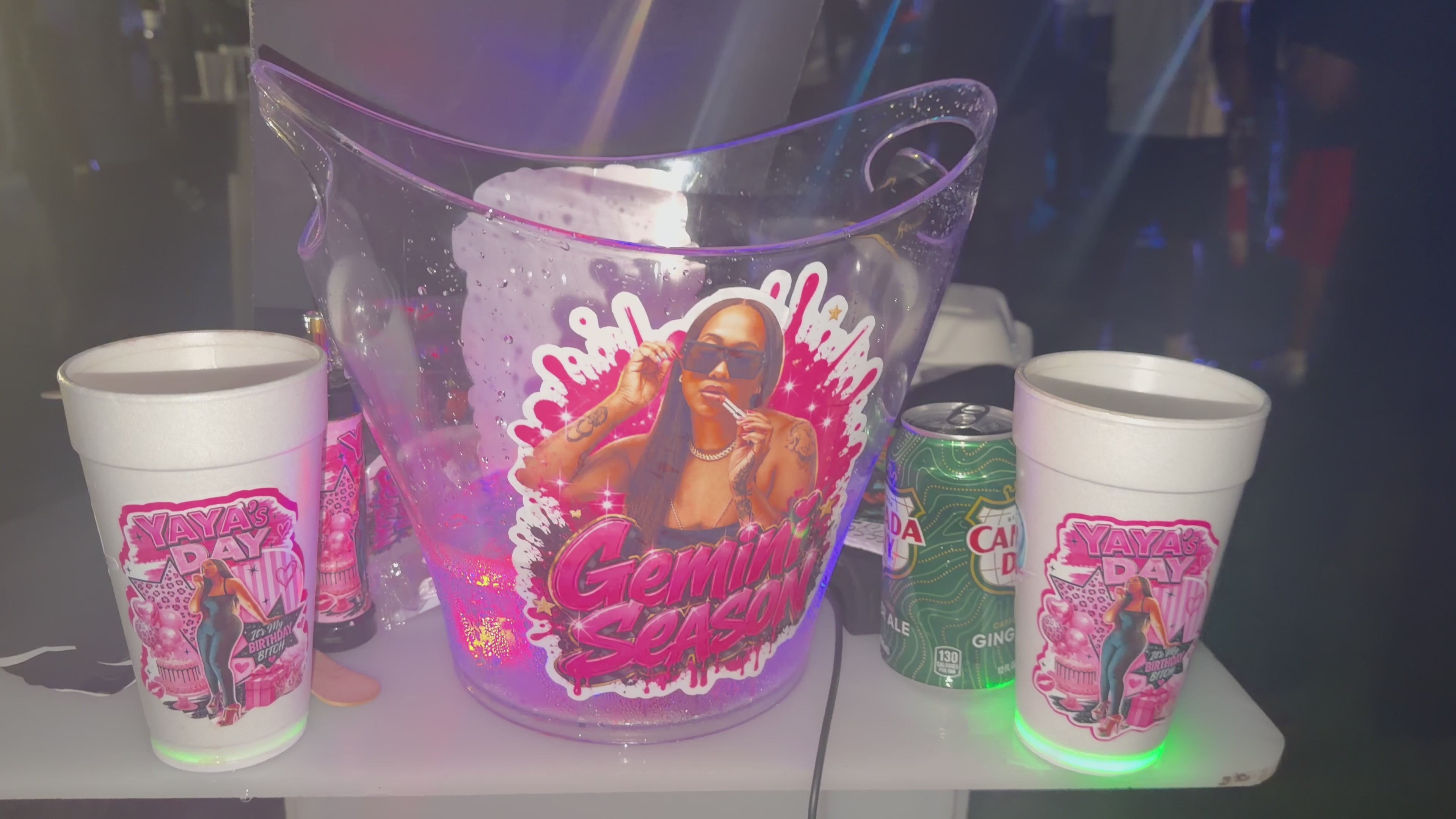 Custom Party Cups | LED Light-Up & Regular Personalized Cups