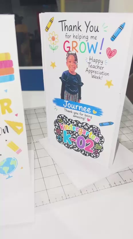 Personalized Teacher Appreciation Gift Box 8 inches in height, 5 inches in width