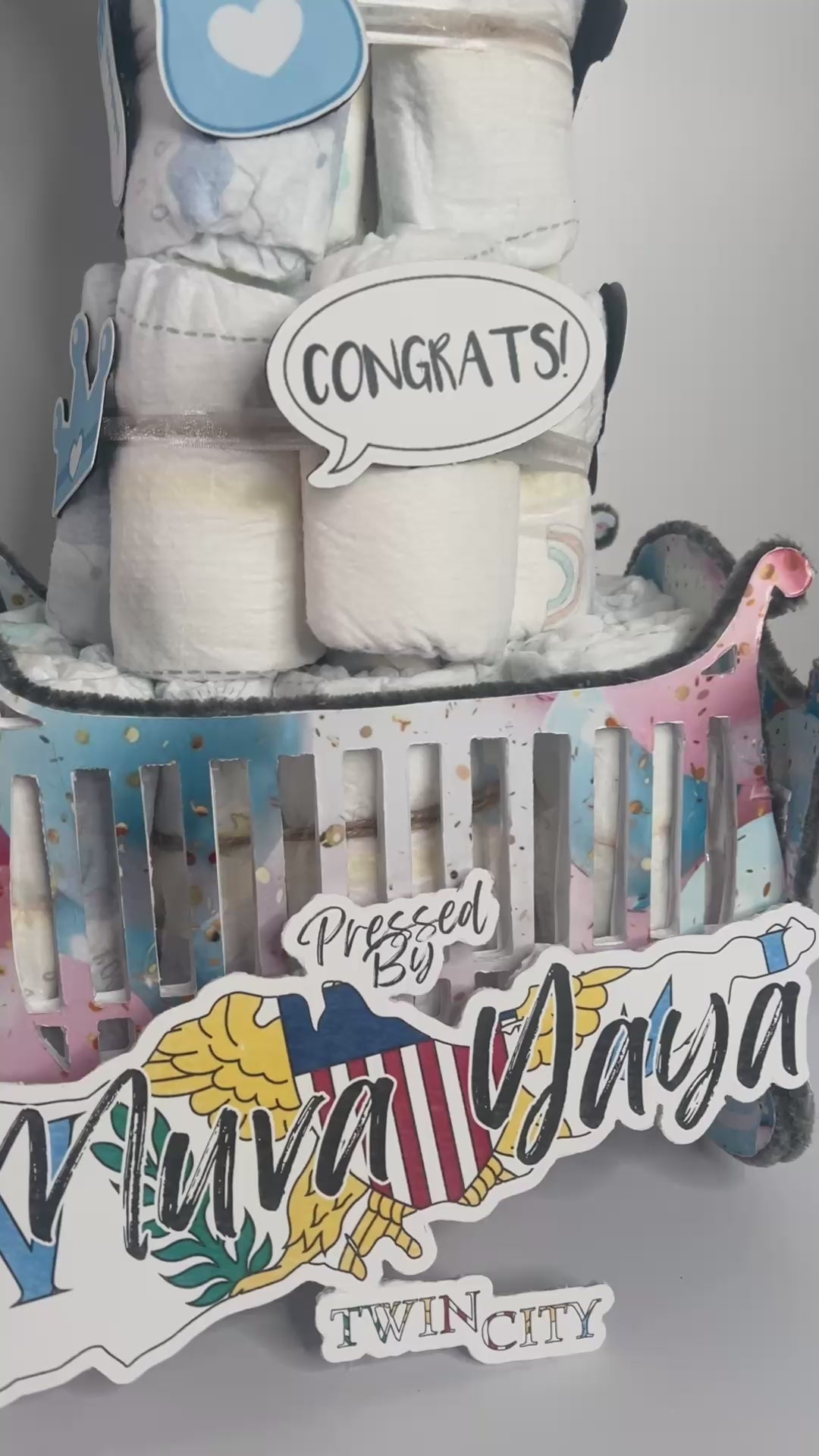 Diaper Crib Gift Box Shower Gift Set
