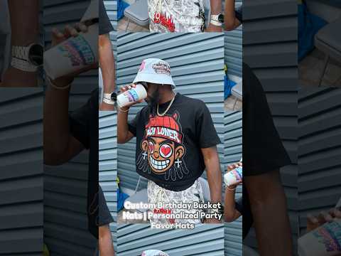 Custom Birthday Bucket Hats | Personalized Party Favor Hats